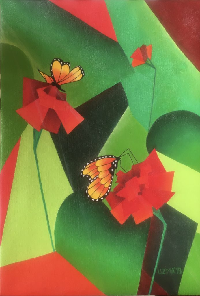 The Butterfly Garden 693x1024 - Butterfly In Painting ...Why I Painted "The Butterfly Garden"?